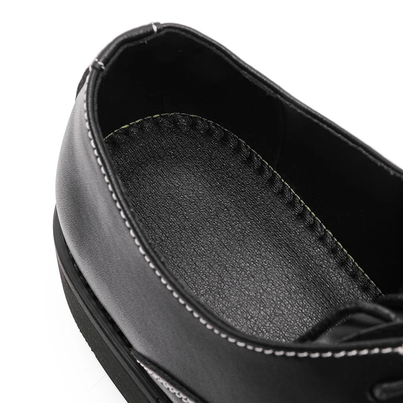 Hot Selling Men's Genuine Leather Shoes Europe America Thick Soled Wedding Shoes for Groom Fashionable Men's Business Shoes
