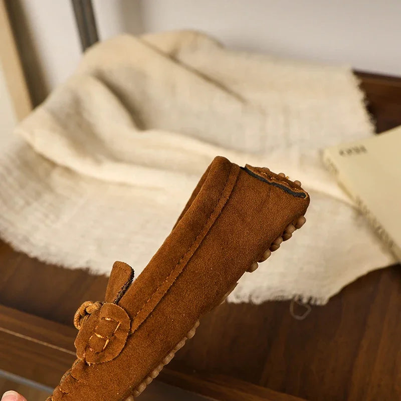 Boy Leather Shoe Simple Versatile Children's Shoe for Girl Fashion Soft Kids Causal Flat Loafers Solid Color Moccasins Versatile