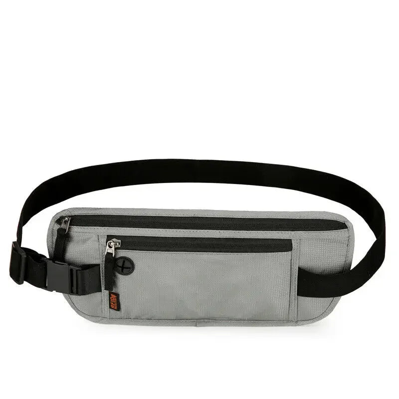 RFID Blocking Waterproof Sport Travel Phone Money Belt Bag Fanny Packs Men Women Hidden Wallet Passport Holder Bag Big Capacity