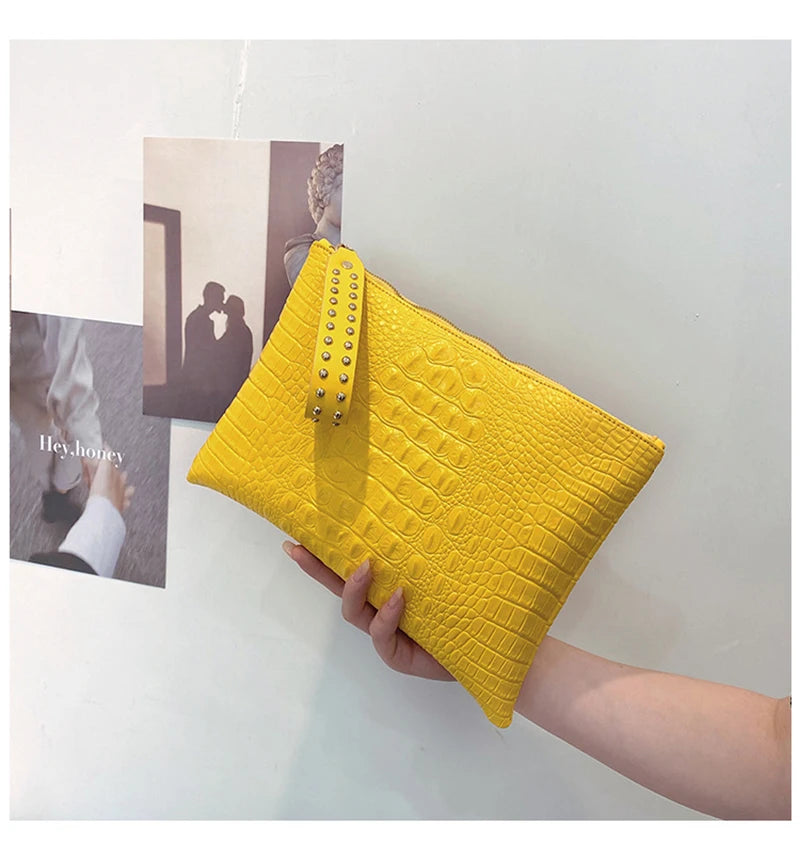 Fashion Luxury Handbags Women Bag PU Leather Clutch Ladies Evening Envelope Bag Female Day Clutches Purse Portable Wristlet Bag