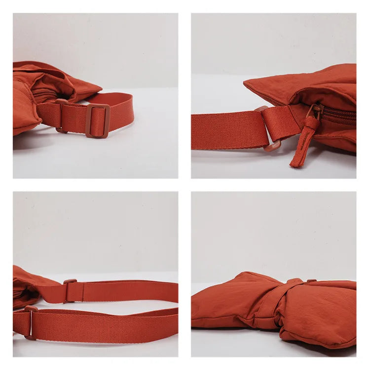 Soft Nylon Women's Portable Shoulder Bag Large Capacity Female Commute Crossbody Bags Simple Design Ladies Tote Purse Handbags