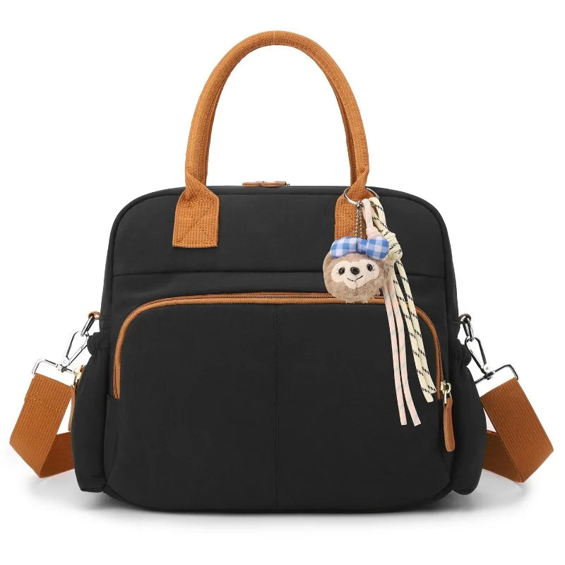 Women's Single Shoulder Bag Diaper Bags Casual Travel Nylon Crossbody Bag Lightweight Waterproof Large Capacity Shopping Handbag