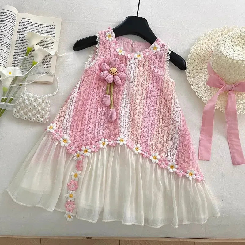 Summer Dress for Baby Girl & Toddler - New Style Thin Fashion Kids Clothing, Cute Casual Wear Party Dress for Kids Girl