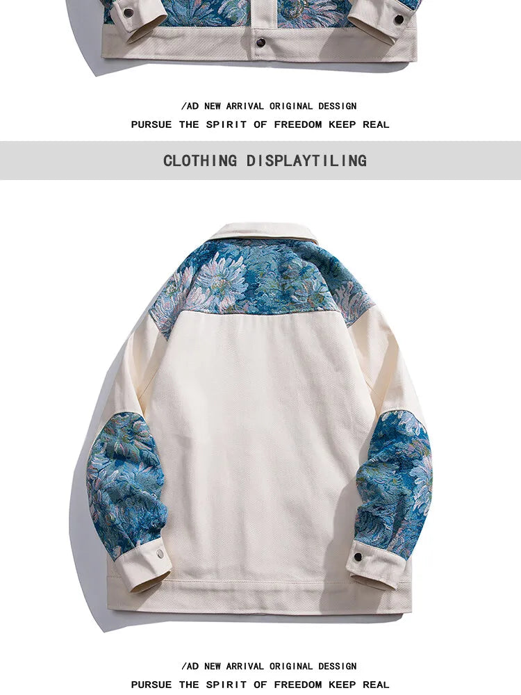 2025 Mens Streetwear Jacket Men Woman Embroidered Jacket Male Outwear Loose Coat Original High Quality Fashion Bomber Jackets