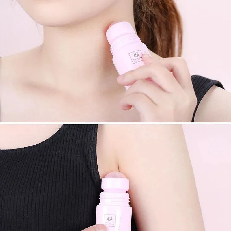 50g/bottle For Men Women Rseries Roll On, Black Underarm Remove Odor Sweatproof Brightening moisturize Armpit Skin