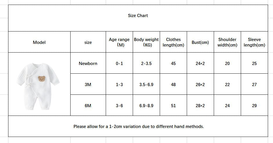 Somenie Boys Girls Bodysuit Newborn Winter Onesie Clothes Cotton Toddler Home Wear  0-6M Thickened Spring and Autumn Clothing