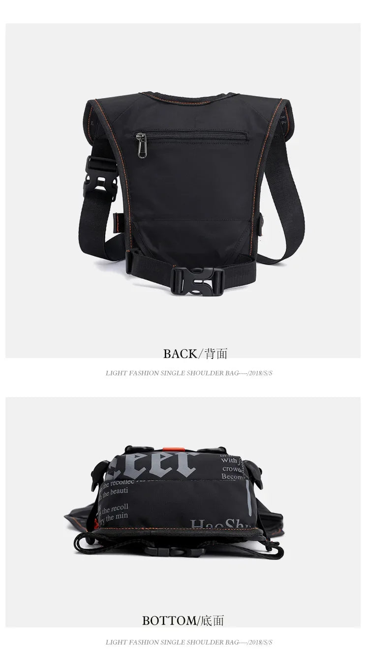 Running Bag Messenger Bag waterproof bags for men Riding Leg Bag Multi-Function Sports Men's Chest Bag Portable waist bag