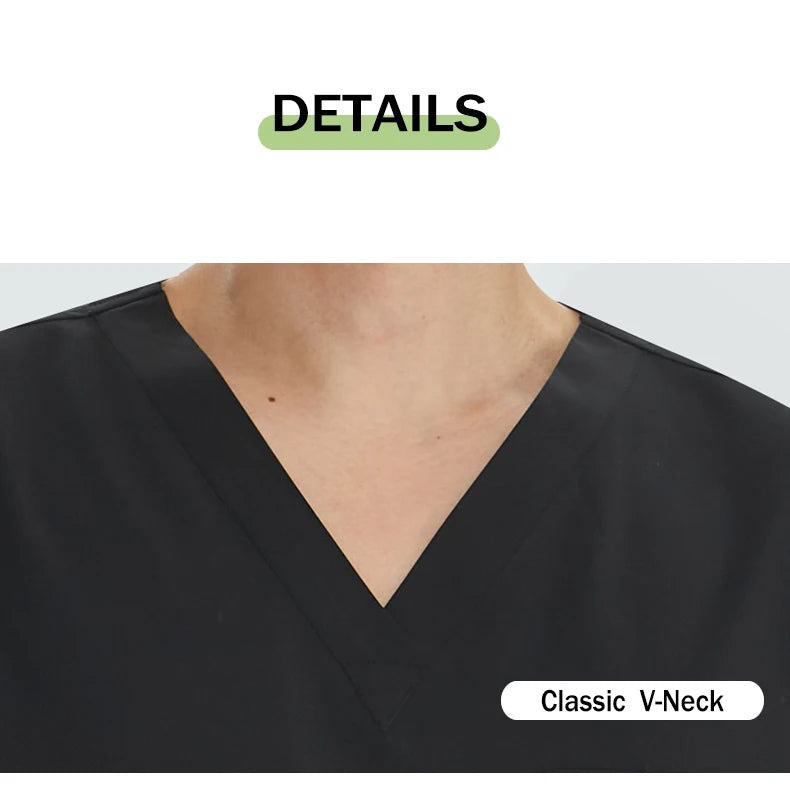 2026 V-neck Medical Nursing Uniforms for Men Short Sleeves Scrubs Surgical Sets Pediatrics Hospital Clothing S21