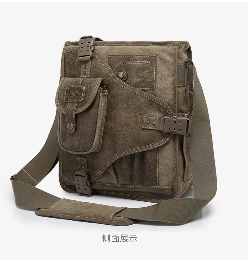 Man Messenger Shoulder Bag 2022 Canvas Business Casual Zipper Handbag Male Satchel Cross Body Bags Men bolsa crossbody bags sacs