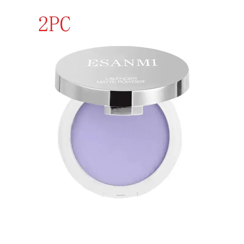 1PC Violet Cream To Powder Skin-friendly Skin Natural Face Long Lasting Oil-controlling Contouring Powder Cosmetics