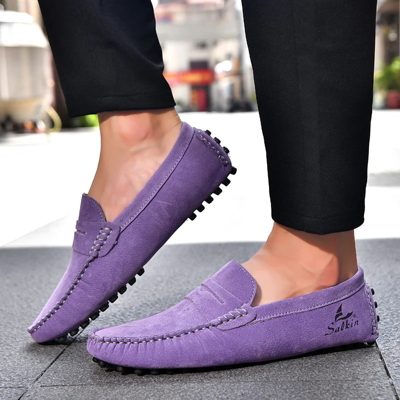 High Quality Women Shoes Lightweight Leather Moccasins Handmade Comforty Fashion Sneakers Mom nurse Flats Soft Walking 2025 New