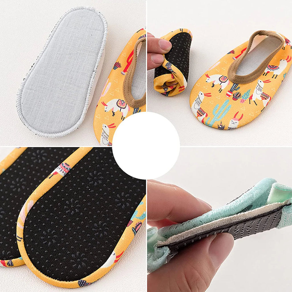 Baby Boy And Girl First Walkers Cartoon Printed Cute Quick Dry Shoes Toddler Shoes Beach Outdoor Lighweight Shoes