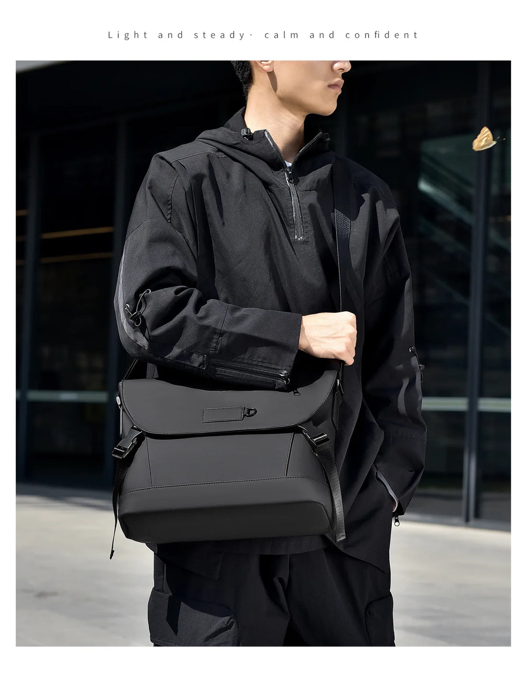 New Briefcase, High-End Business Crossbody Bag, Commuter Travel Backpack, Large-Capacity Shoulder Bag, Fashionable Water-Repellent Handbag, Laptop Bag, Solid Color Casual Bag