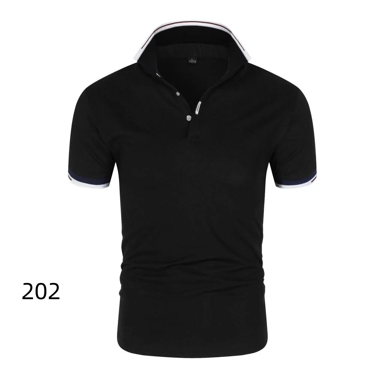 Summer Men's Short Sleeve Collar Tshirts New Solid Color Casual Polo Shirt Trendy Breathable Loose Basic Splice Top