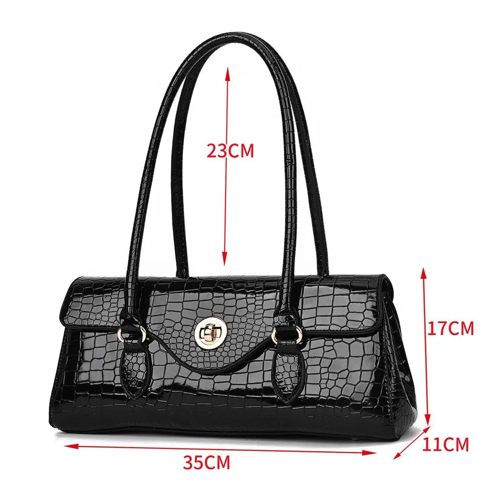 New Handbags Women's Bag Women Fashion Original Foreign Trade Exquisite Crocodile Handbag Large Capacity Shoulder Messenger Bag