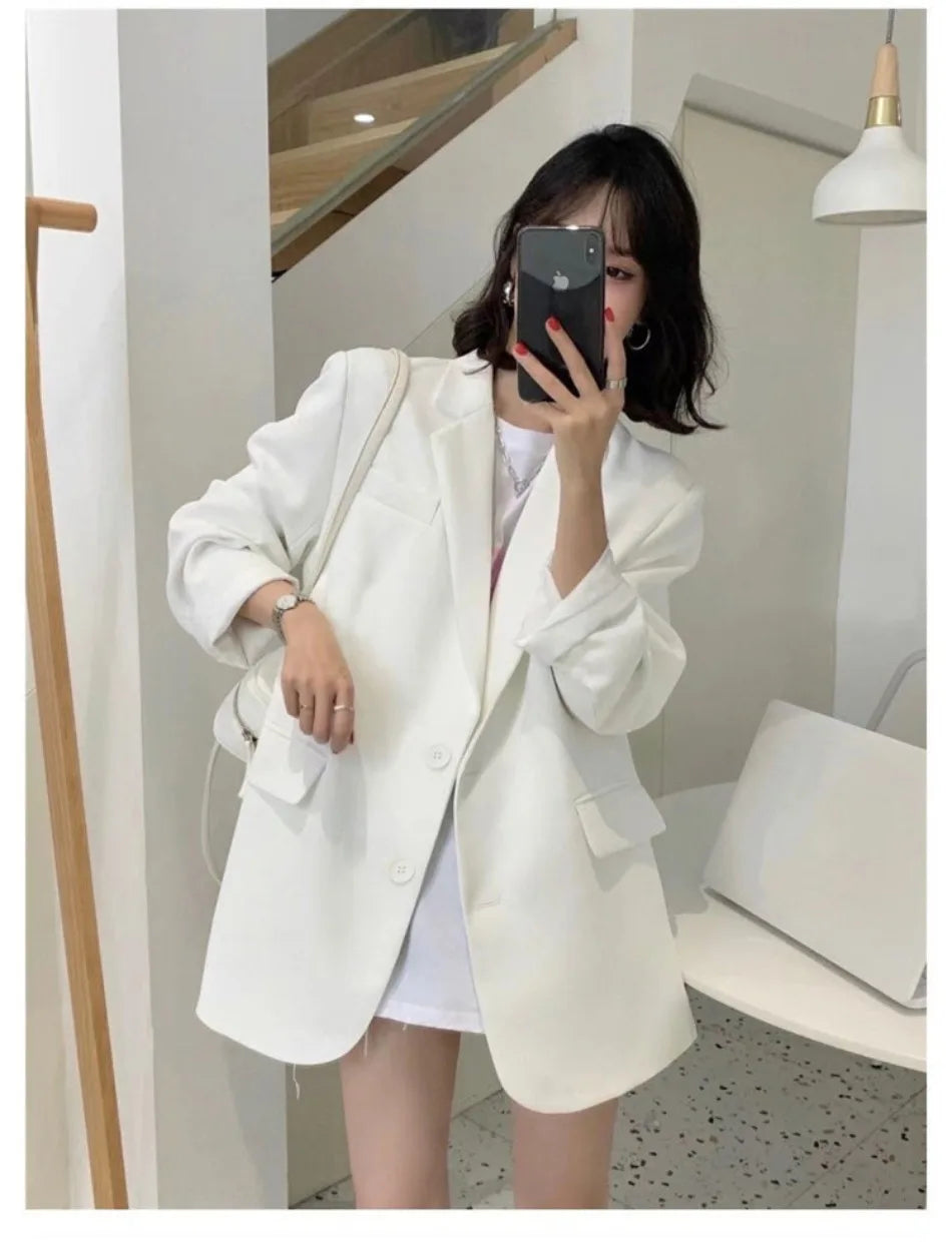 Blazer Woman Spring Summer New Solid Color Suit Jacket Women Korean Fashion Casual Comfortable Suit Woman Clothing Outerwears