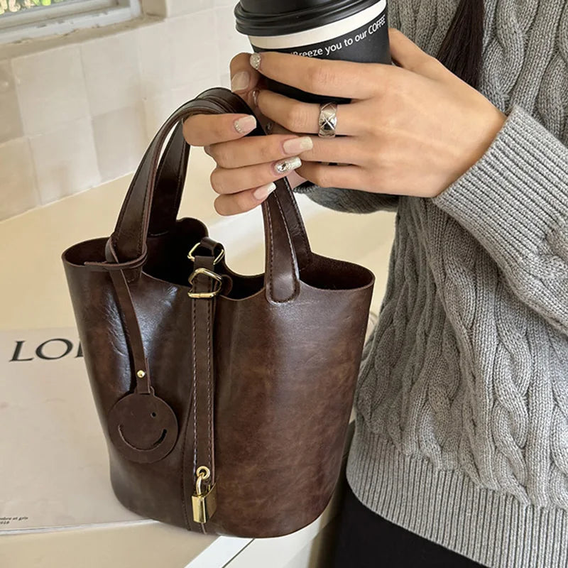 Women Bags Handbags Bucket Bag Shoulder Bag Crossbody Bag Fashion Buckek Tote Bag Leather Luxury Desginer Big Lady Hand Bags
