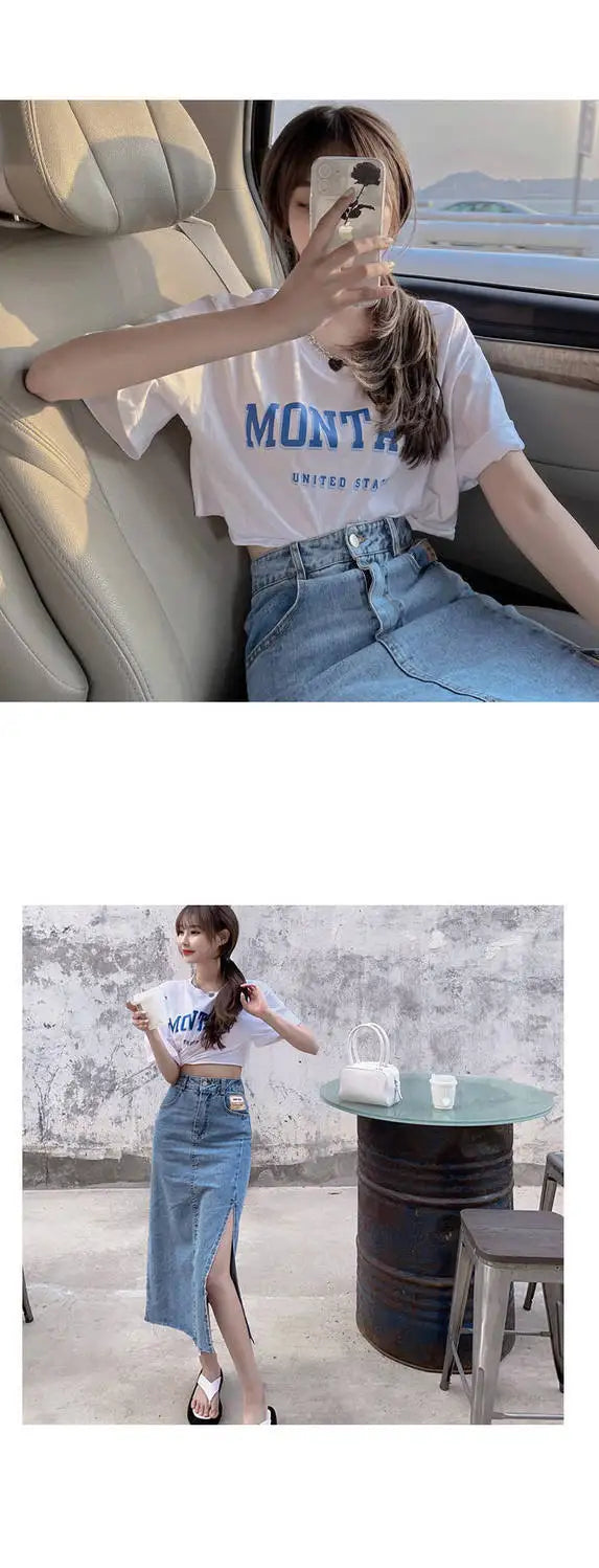 Womens Skirt Formal Clothing Maxi Skirts for Woman Jeans Denim Long Pencil Office Zipper Cheap Y2k Trend Harajuku A Line Stylish