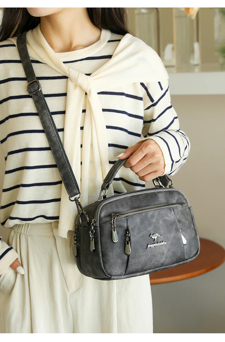 New Women Bags Trend nylon Messenger Handbag Multiple pockets Crossbody Bags Ladies High Quality Shoulder Bag Purses for Womens