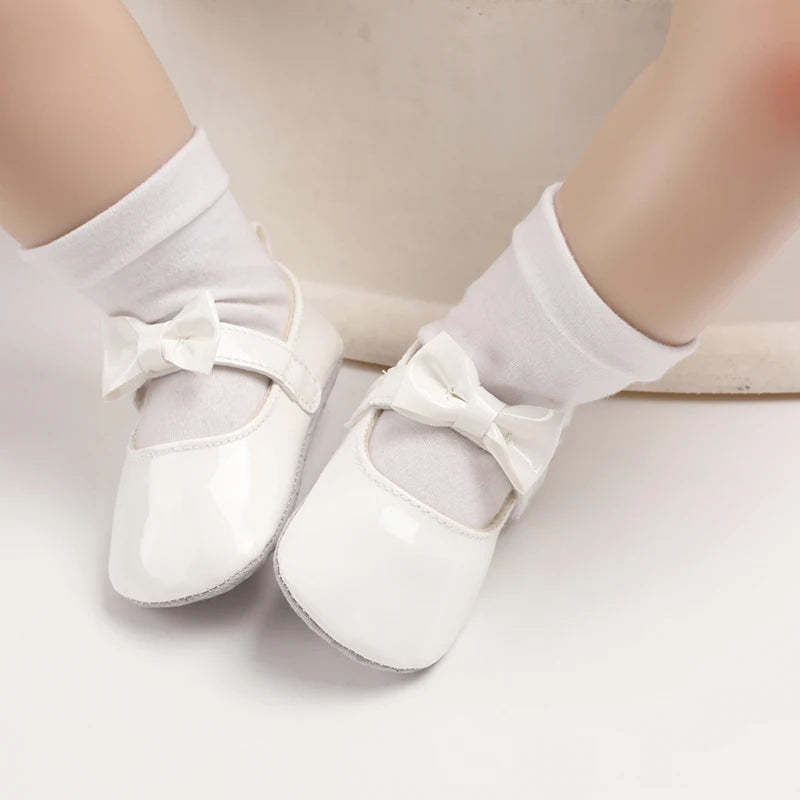 Baby Girl Shoes Bowknot Flats Soft Sole Newborn Princess Walker Sandals Formal Toddler Shoe
