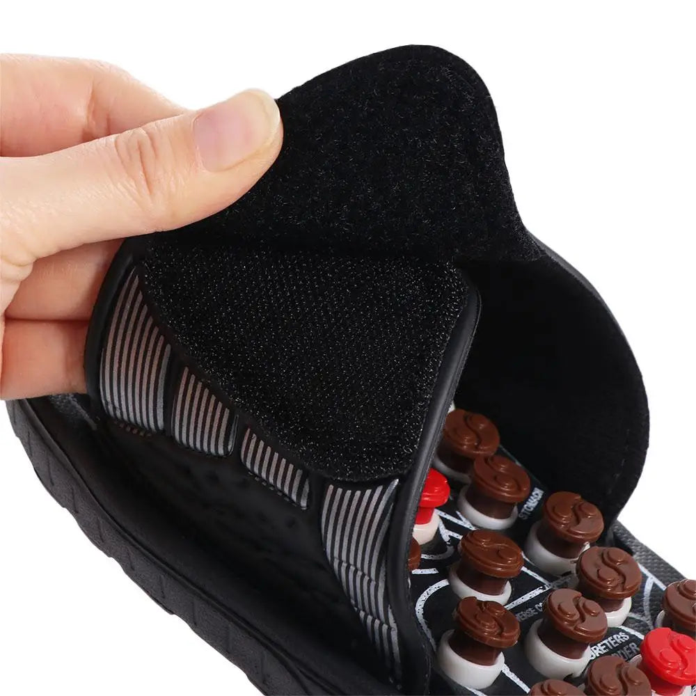 Rotating Foot Massage Shoes Unisex Healthy Acupressure Massage Slippers Feet Care Reflex Stress Reflexology Sandals Women