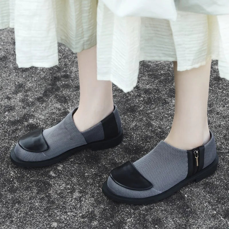 Women's Loafers 2026 New Style Genuine Leather Single Shoes for Women, Low Heel, Breathable, Luxurious Sneakers Women Shoes