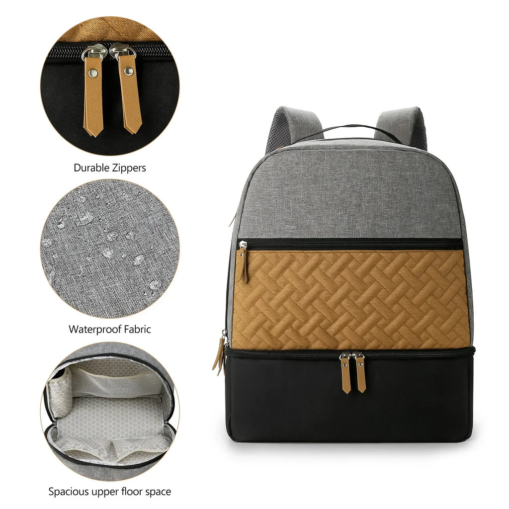 New Baby Diaper Bag Backpack Multifunctional Waterproof Maternity Nappy Bags Mommy Travel Backpack Stroller Bag Baby Nappy Cares