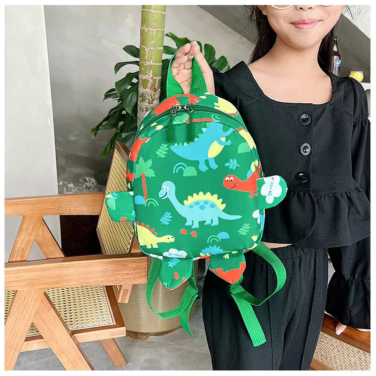 Cute Children Bag Cartoon Dinosaur Kids School Bags Kindergarten Preschool Outdoor Travel Backpack for Boys Girls Anti-lost