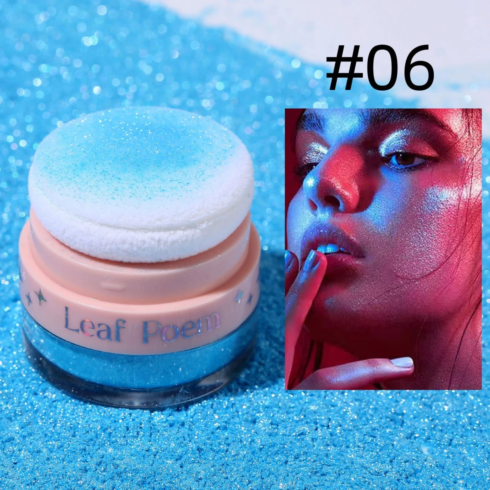 1PC Pearlescent Glitter, Fine Powder, Suitable for Hair/body/face, Highlight Powder, Blush Powder, Suitable for Music Festival