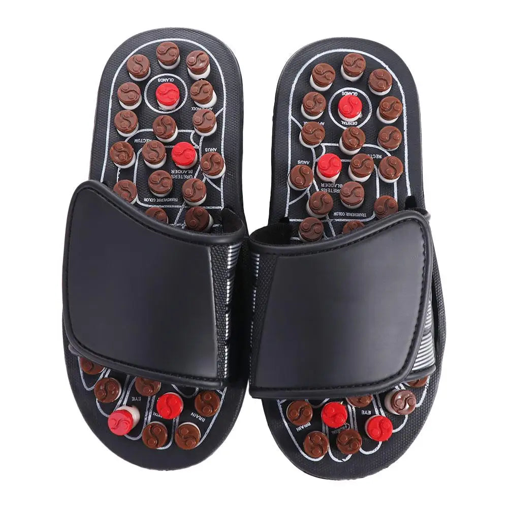 Rotating Foot Massage Shoes Unisex Healthy Acupressure Massage Slippers Feet Care Reflex Stress Reflexology Sandals Women