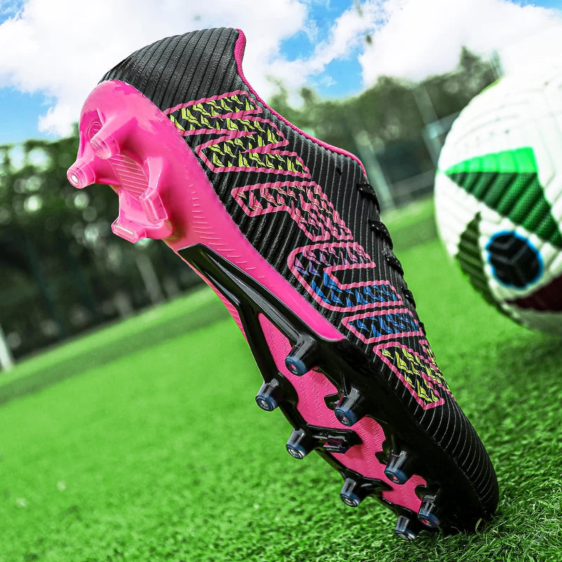 New Boy Girl  Professional Soccer Shoes Ultralight Match Training Shoes Non-Slip Cleats Grass Drop Shipping Boys Football Boots