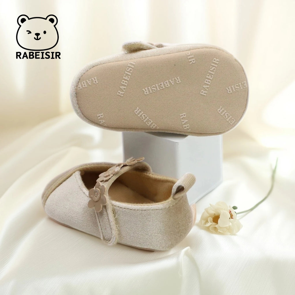 Baby Girl Princess Shoes 0-18 Months Baby Walking Shoes Fashionable and Sweet