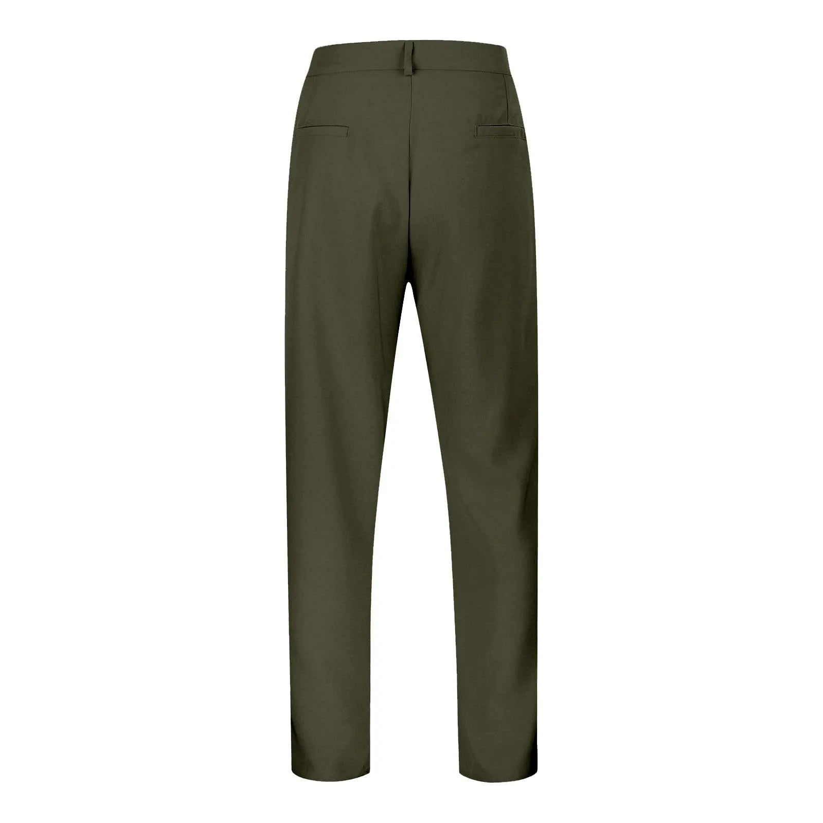 Men's Suit Trousers Fashionable Straight Leg Breathable Casual Pants Pure Color Pocket Trousers Daily Wear Comfortable Fit