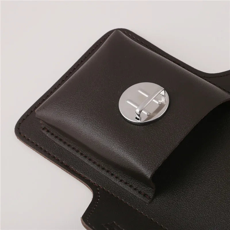 Phone Belt Bag For Men Bags Cell Phone Loop Holster Phone Pouch Wallet High Quality Multifunctional PU Leather Phone Case
