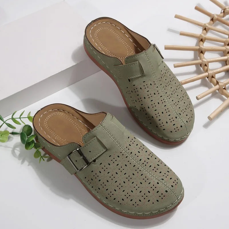 Hot Selling Women Premium Orthopedic Open Toe Sandals Retro Anti-slip Breathable Summer Shoe Slippers