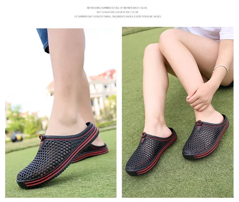 2025 New Men Summer Slippers High Quality Non Slip Beach Shoes For Women Breathable Couples Fashion Comfortable Garden Shoes