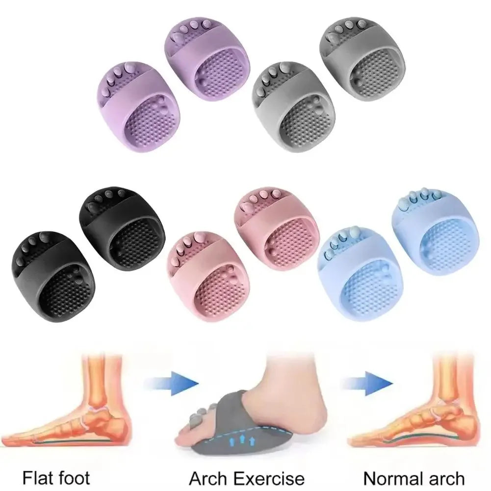 Women's Arch Support Massage Slippers Thick Soled Slide Sandals Shaking Slimming Shoes Postpartum Leg Massage Foot Relief