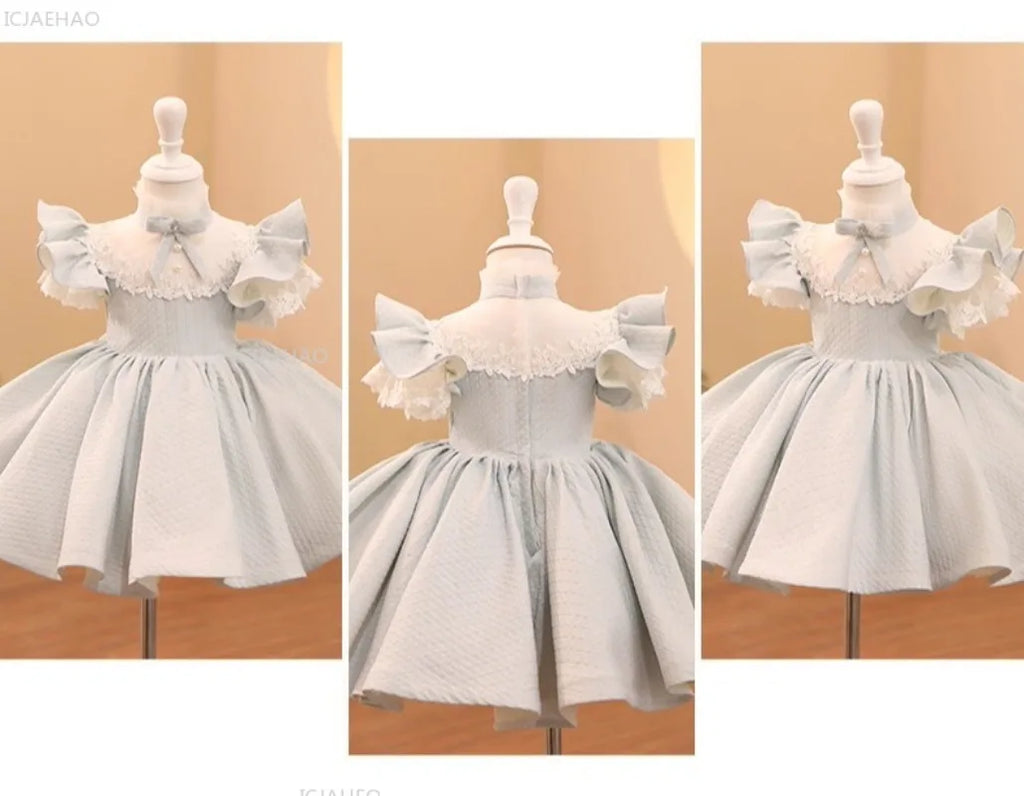 Girls Princess Party Dress Flower Girl Wedding Birthday Evening Reception Formal Wear Clothes Pageant Gown Kids Host Performance