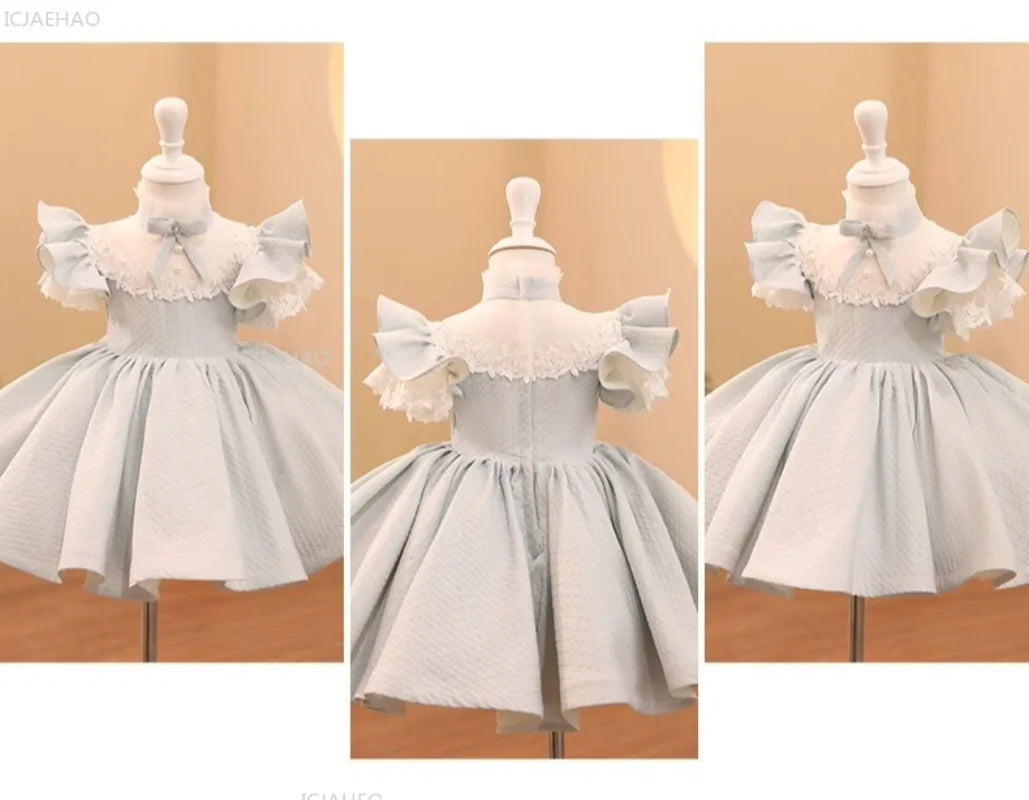 Girls Princess Party Dress Flower Girl Wedding Birthday Evening Reception Formal Wear Clothes Pageant Gown Kids Host Performance