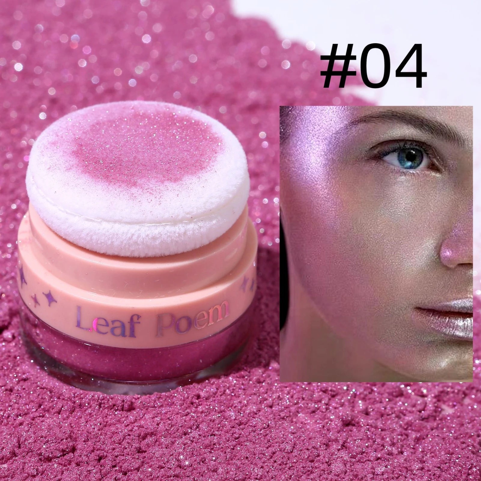 1PC Pearlescent Glitter, Fine Powder, Suitable for Hair/body/face, Highlight Powder, Blush Powder, Suitable for Music Festival