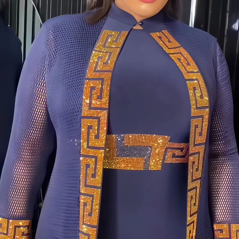 Fresh women african dress Rhine Stone african party dresses woman elegant couples turkey dresses for women luxury elegant