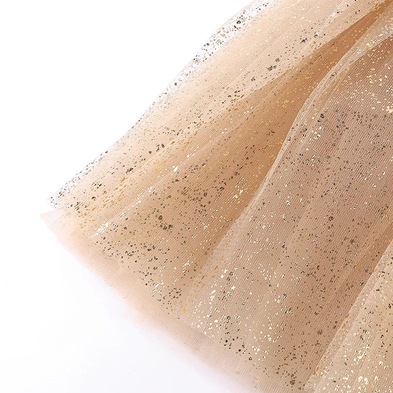 New girls bronzed half skirt children's skirt European and American children cute TUTU gauze skirt