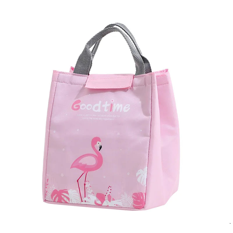 Kids Lunch Bag for School Portable Thermal Bag Children Cartoon Insulated Lunch Bag Cooler Bento Pouch Dinner Container Handbags