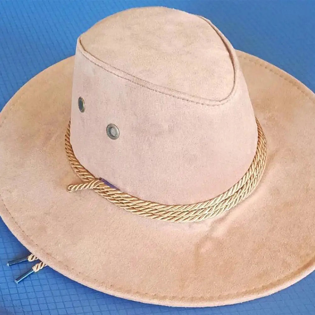 Color Men Western Cowboy Hat Big-edge Gentleman Cowgirl Jazz Gifts West Cowboy Hat For Men Color Mongolian Caps Costumes