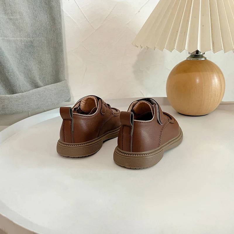 Boys Leather Shoes Kids School Performance Shoes Comfortable British Style Children Birthday Party Shoes 2025 Spring Autumn New