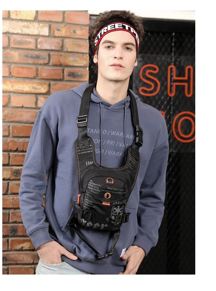 Running Bag Messenger Bag waterproof bags for men Riding Leg Bag Multi-Function Sports Men's Chest Bag Portable waist bag