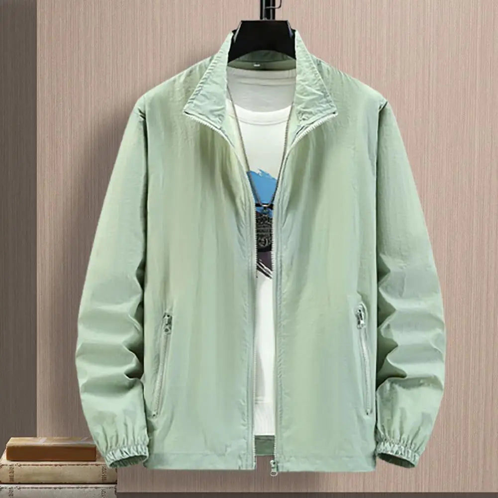 Men Outdoor Jacket Sunscreen Coat Camping Fishing Summer Sports Jacket Breathable Sun Clothing Sunshade Jacket