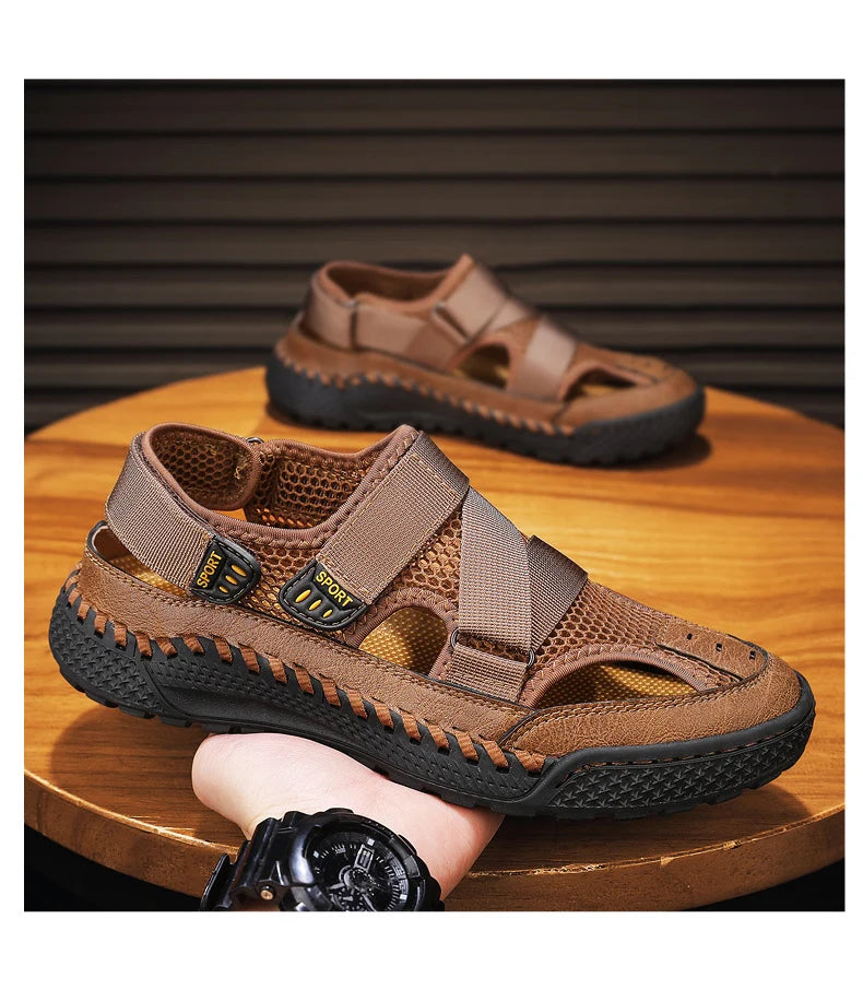 Men Summer Sandal Outdoor Casual Sandals for Men 2024 New Comfortable Trekking Hiking Sandals Beach Sandals Breathable Shoes