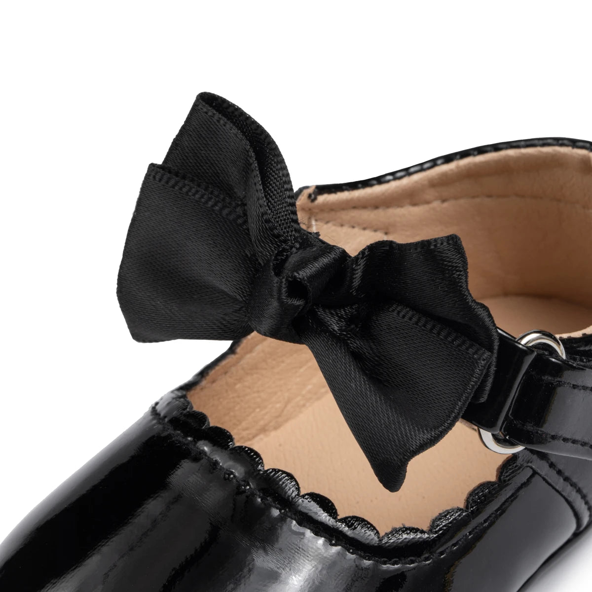 KIDSUN Newborn Baby Girl Shoes PU Leather Bowknot Dress Shoes Infants Rubber Non-Slip Toddler First Walker Baby Shoes Girls