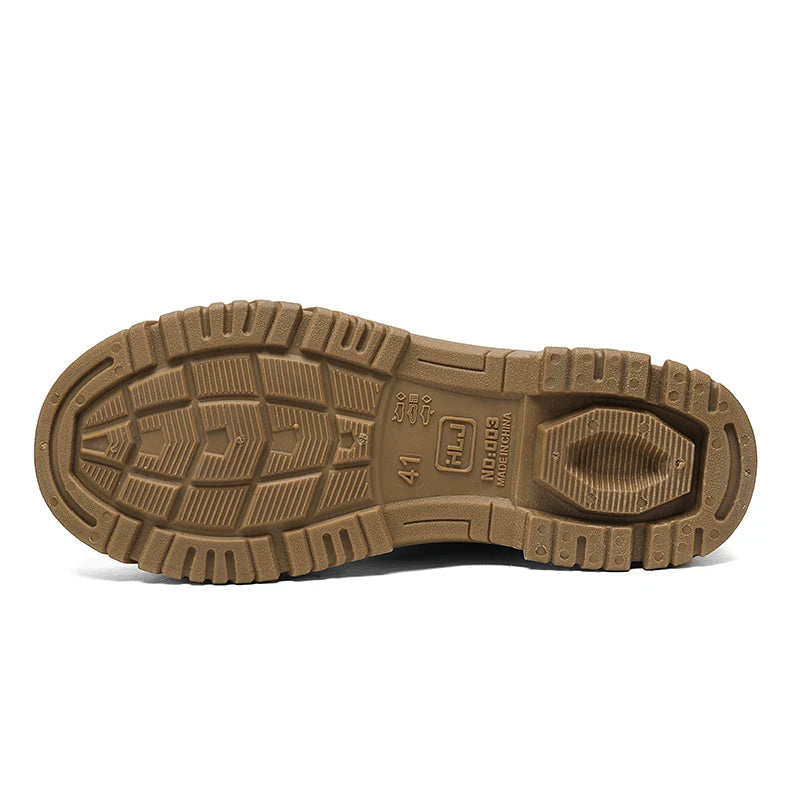 Rain Boots for Men, Non-Slip, Waterproof, High-Top Fishing Boots, Popular Work Safety Shoes, Rain Boots